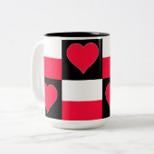 Poolse gedenkspriet tweekleurige koffiemok (Voorkant links)