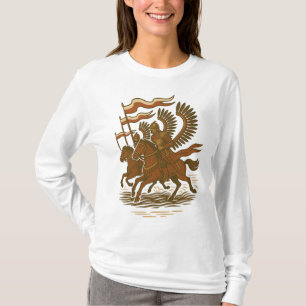 Poolse gevleugelde huzaren charge t-shirt