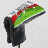 Poolse golfer golfheadcover (3/4 voorkant)