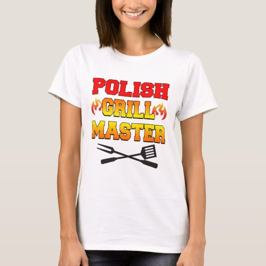 Poolse grill-master t-shirt (Voorkant)