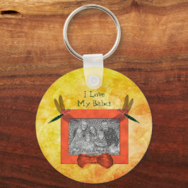 Poolse grootmoeder houdt van mijn baby Dragonfly Sleutelhanger