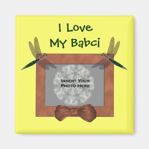 Poolse grootmoeder liefde mijn babci libel foto magneet