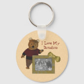 Poolse grootvader houdt van mijn Beer Dziadzia Sleutelhanger (Achterkant)