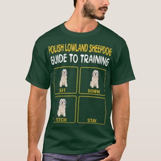 Poolse handleiding van een hond van de Wodland om  T-shirt (Voorkant)