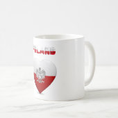 Poolse hartvlag koffiemok (Voorkant rechts)