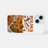 Poolse Herfst Volks Platteland iPhone 15 Case (Achterkant horizontaal)