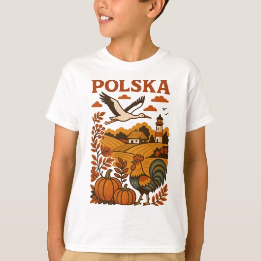 Poolse Herfst Volksplatteland T-shirt (Voorkant)
