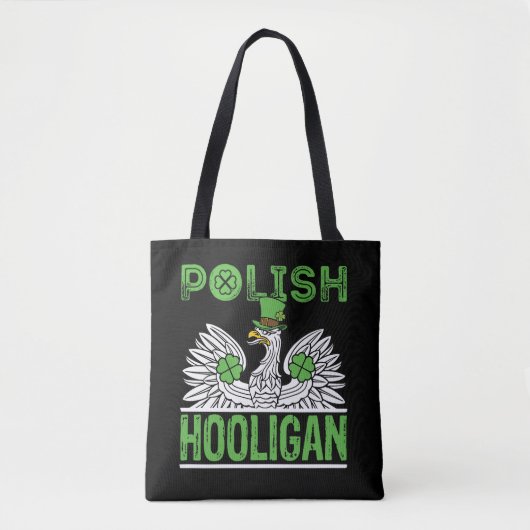Poolse Hooligan St. Patrick's Day Tote Bag (Voorkant)