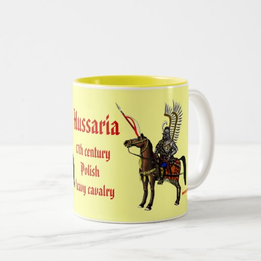 Poolse hussar koele militaire mok (Voorkant rechts)