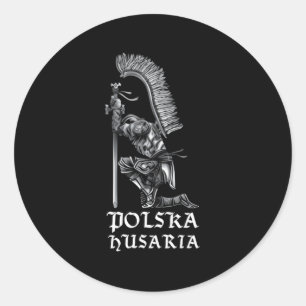 Poolse Hussar Polska Husaria voor Polen krijgers Ronde Sticker