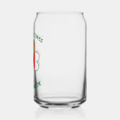 Poolse Ierse vlaggen Shamrock gepersonaliseerd Blikvorm Glas (Links)