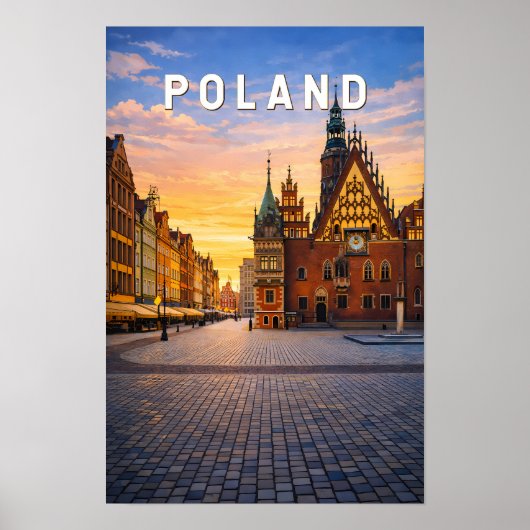 Poolse illustratie Reis Kunst Vintage Poster (Voorkant)