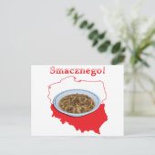 Poolse kaart Czarnina Smacznego (Staand voorkant)