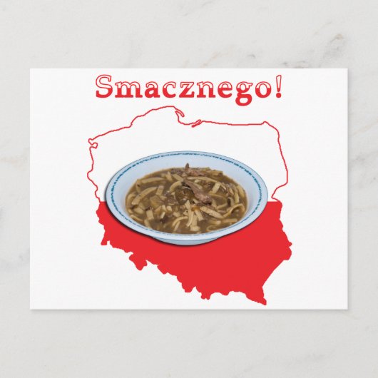 Poolse kaart Czarnina Smacznego (Voorkant)