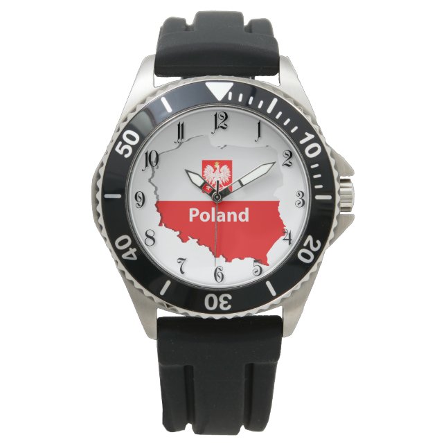 Poolse kaart horloge (Voorkant)