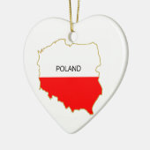 POOLSE KAART KERAMISCH ORNAMENT (Links)