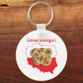 Poolse kaart Pierogi Smacznego Sleutelhanger (Voorkant)