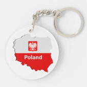 Poolse kaart sleutelhanger (Achterkant)