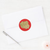 Poolse kaart sticker (Envelop)