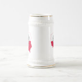 Poolse Kaart Vlag Beer Stein Bierpul (Center)