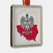 Poolse kaart vlag Premium ornament (Rechts)