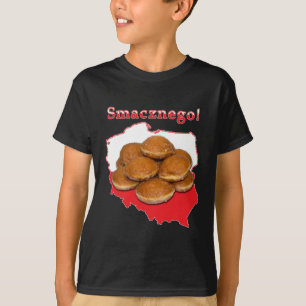 Poolse kaart voor Paczki Smacznego T-shirt