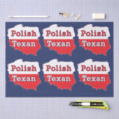 Poolse kaart voor Texan Polen Tissuepapier (Craft)