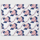 Poolse kaart voor textian Eagle Cadeaupapier (Vlak)