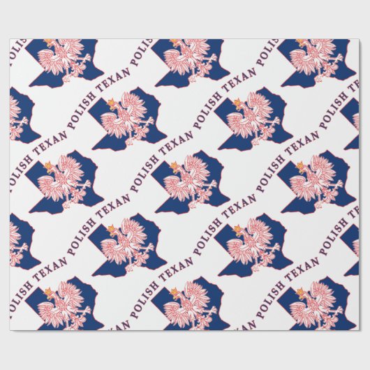 Poolse kaart voor textian Eagle Cadeaupapier (Vlak)