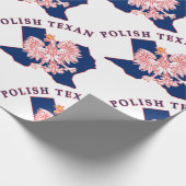 Poolse kaart voor textian Eagle Cadeaupapier (Hoek)