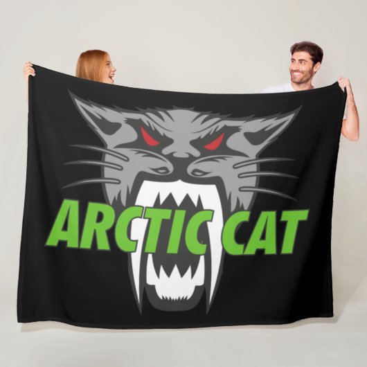 Poolse Kat van de Arctische Fleece Deken (In situ)
