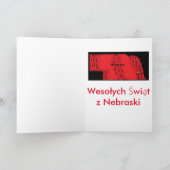 POOLSE KERST KAART (Binnen)