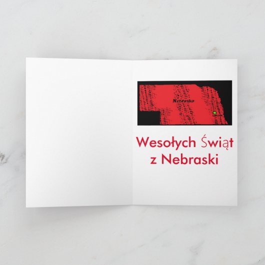 POOLSE KERST KAART (Binnen)