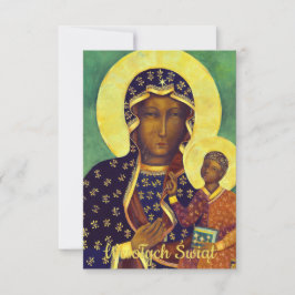 Poolse kerst met kerst Wesołych Świąt Our Lady