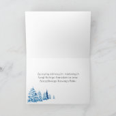 Poolse kerstboom Baubles Holiday Card Feestdagen Kaart (Binnen)