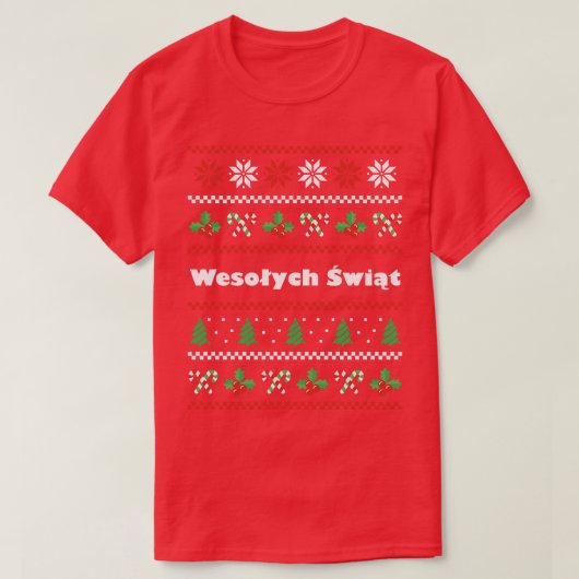 Poolse kerstfeestzwiat t-shirt (Design voorkant)
