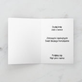 Poolse kerstkaart - Boże Narodzenie Kaart (Binnen)