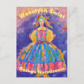 Poolse kerstkaart briefkaart (Voorkant)