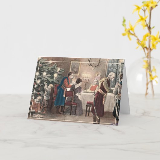 Poolse kerstkaart kaart (Gele Bloem)