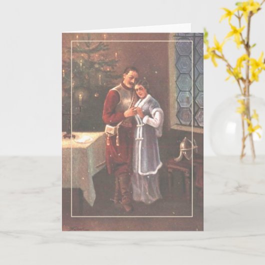 Poolse kerstkaart kaart (Gele Bloem)