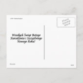 POOLSE KERSTKAART MET ENGELEN EN KINDEREN FEESTDAGENKAART (Achterkant)