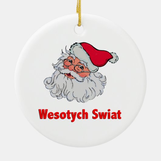 Poolse kerstman #2 keramisch ornament (Achterkant)