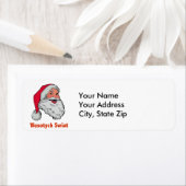 Poolse kerstman etiket (Insitu)