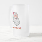 Poolse kerstman matglas bierpul (Voorkant links)