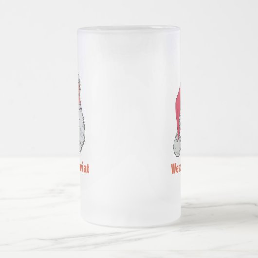 Poolse kerstman matglas bierpul (Center)