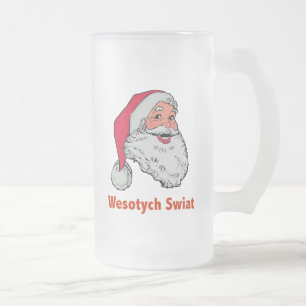 Poolse kerstman matglas bierpul