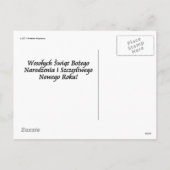 POOLSE KERSTMIS KAART MET ENGELEN EN BABY JEZUS (Achterkant)