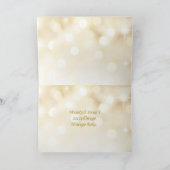 Poolse Kerstmis - rode en gouden kerstballen Feestdagen Kaart (Binnen)