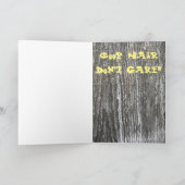 Poolse kip "Coop Hair Don't Care!" 5 "x7" Kaart (Binnen)