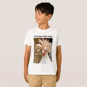 poolse kip " coop hair maakt het niet uit ! "  kin t-shirt (Voorkant volledig)